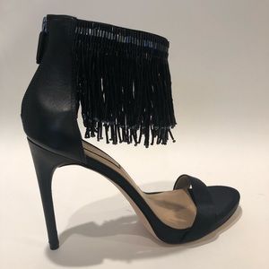BCBG Fringe Ankle Sandal